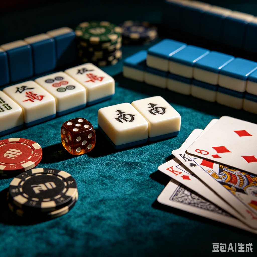 minimal text mahjong set