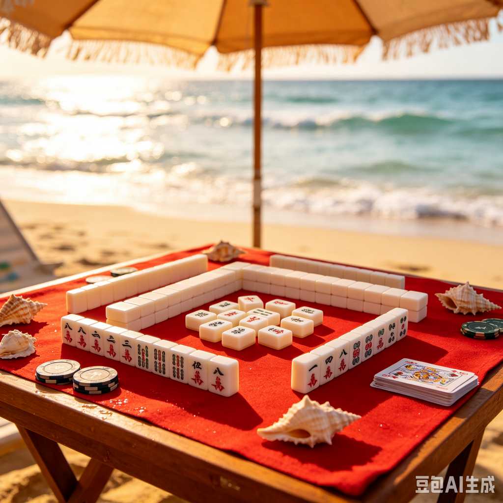 retro vintage mahjong set
