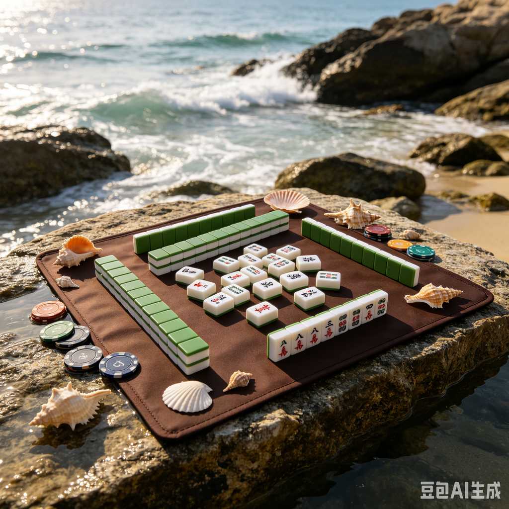 stylish text mahjong set